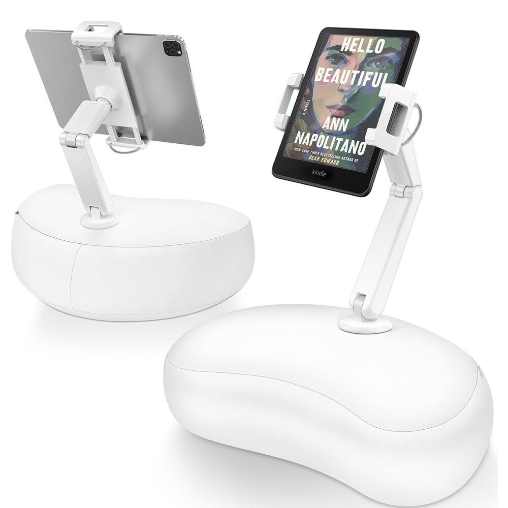 AboveTEK Tablet Pillow Holder for Bed, Hands-Free 360° Rotating Phone/iPad Stand